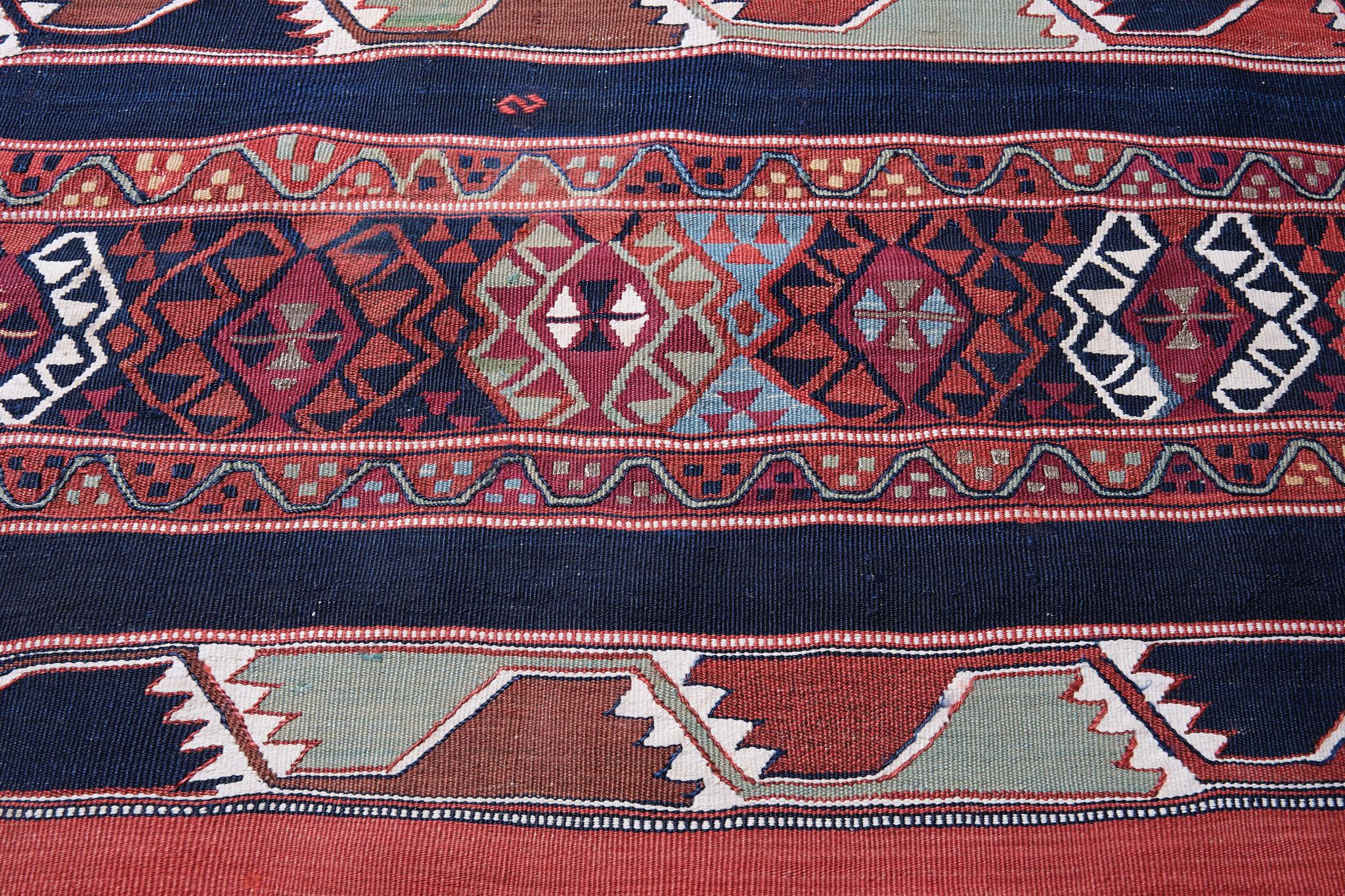 Antiker Malatya-Läufer, Kelim-Teppich Anatolia, türkischer Teppich (20. Jahrhundert) im Angebot