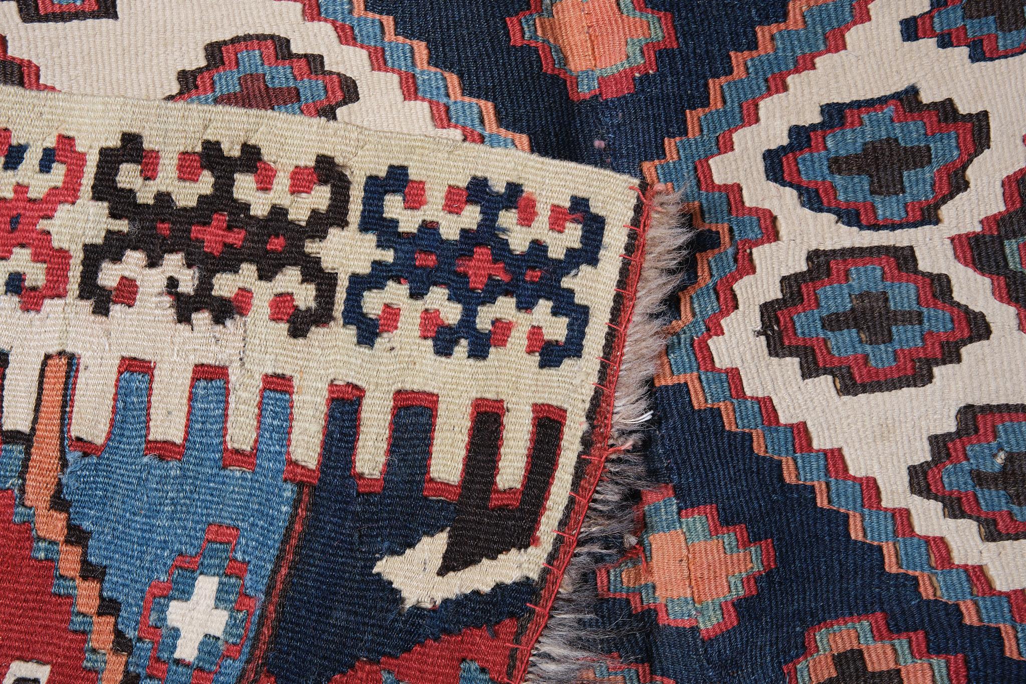 Vegetable Dyed Antique Rashwan Malatya Kilim Anatolia Rug Turkish Carpet For Sale