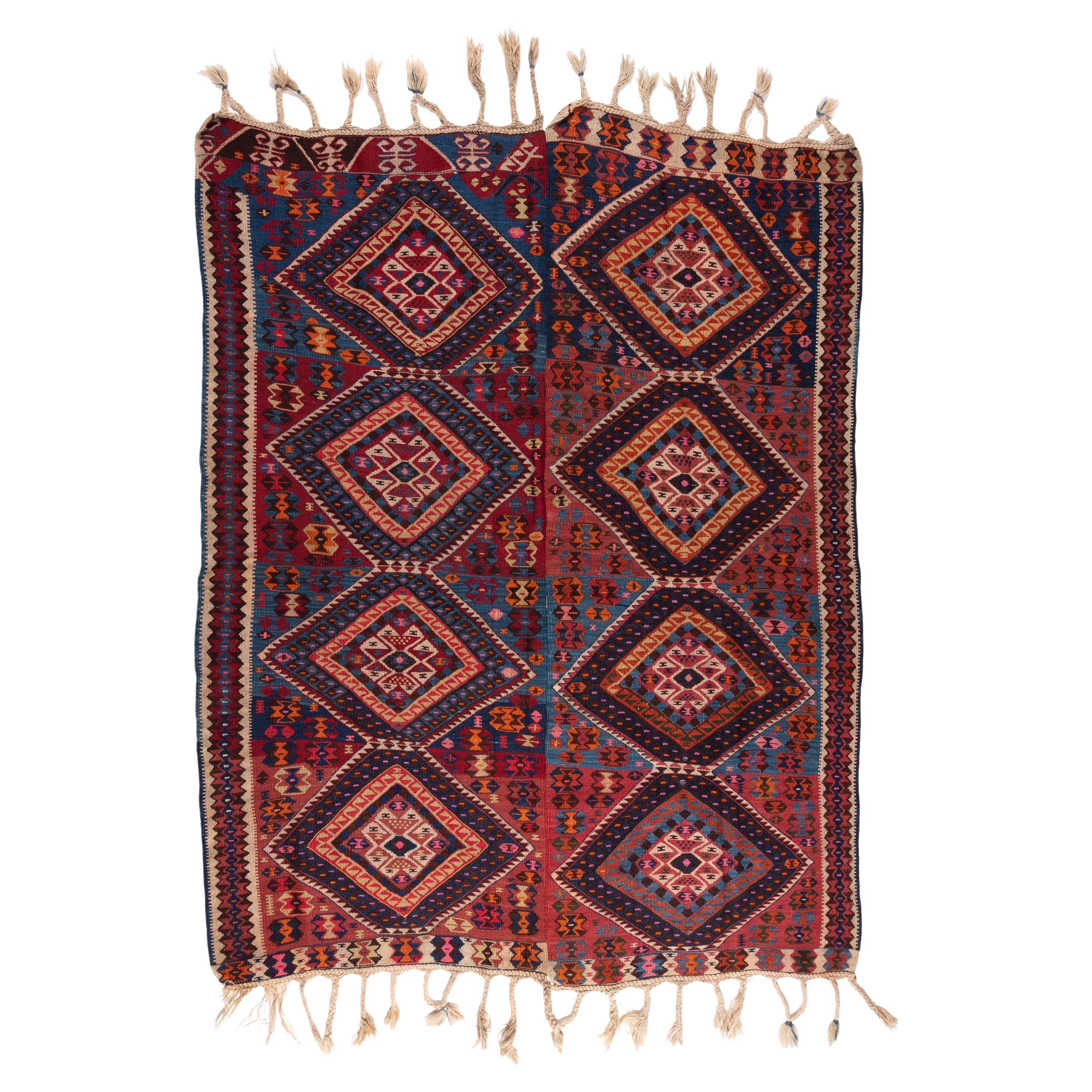 Antique Van Kilim Eastern Anatolian Rug Turkish Carpet