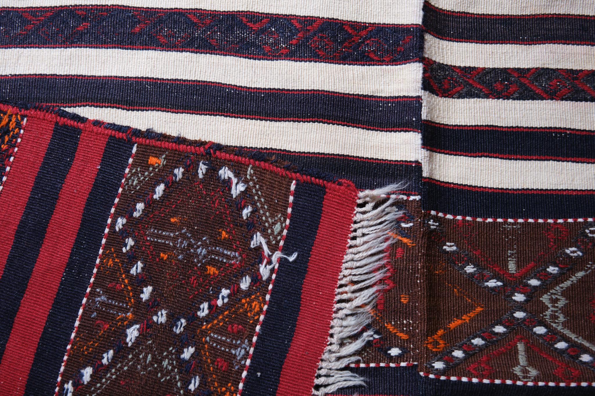 Hand-Knotted Maras Jijim Kilim Central Anatolian Rug Turkish Carpet For Sale