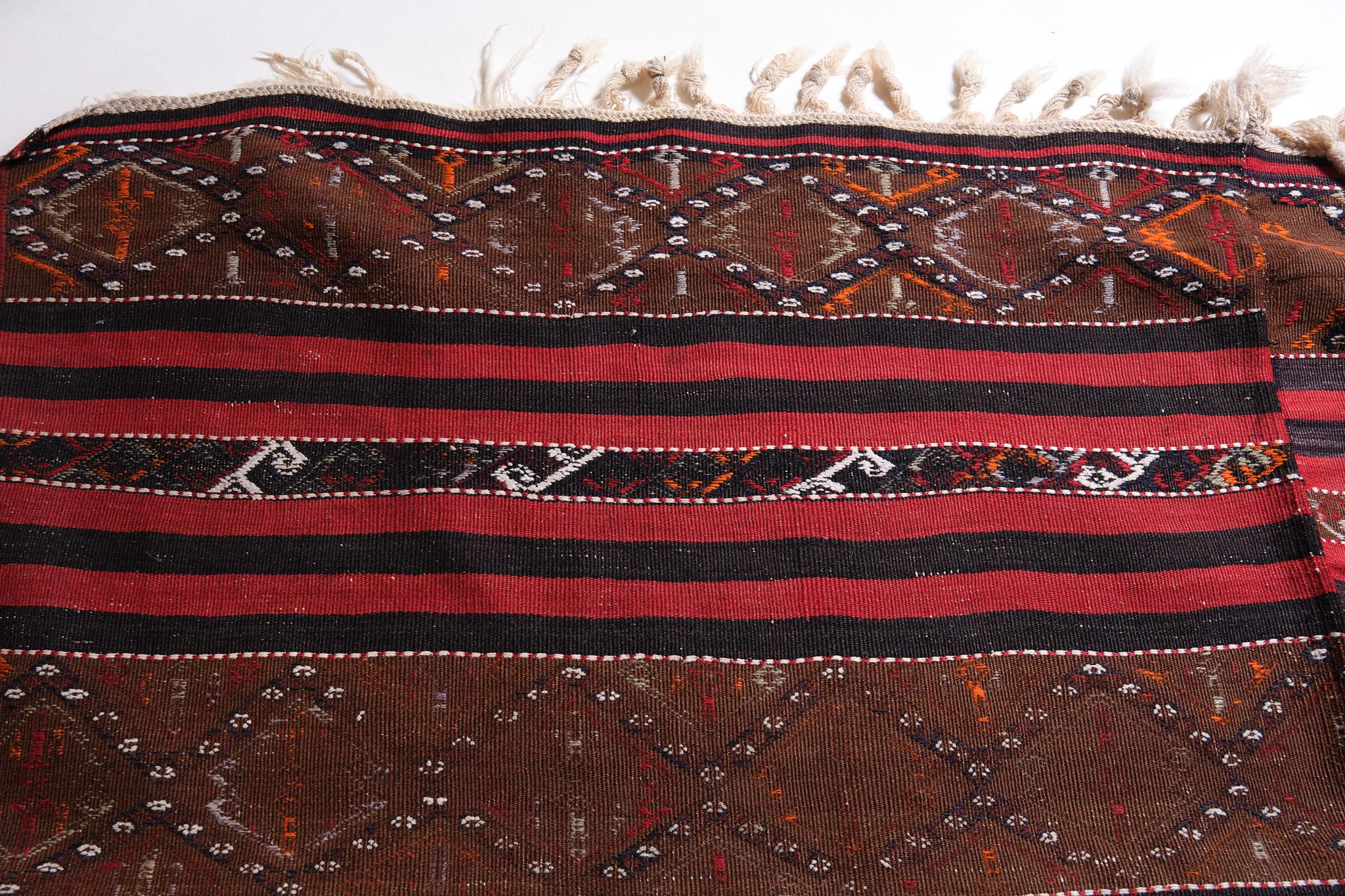 Maras Jijim Kilim Central Anatolian Rug Turkish Carpet For Sale 1