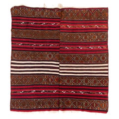 Vintage Maras Jijim Kilim Central Anatolian Rug Turkish Carpet