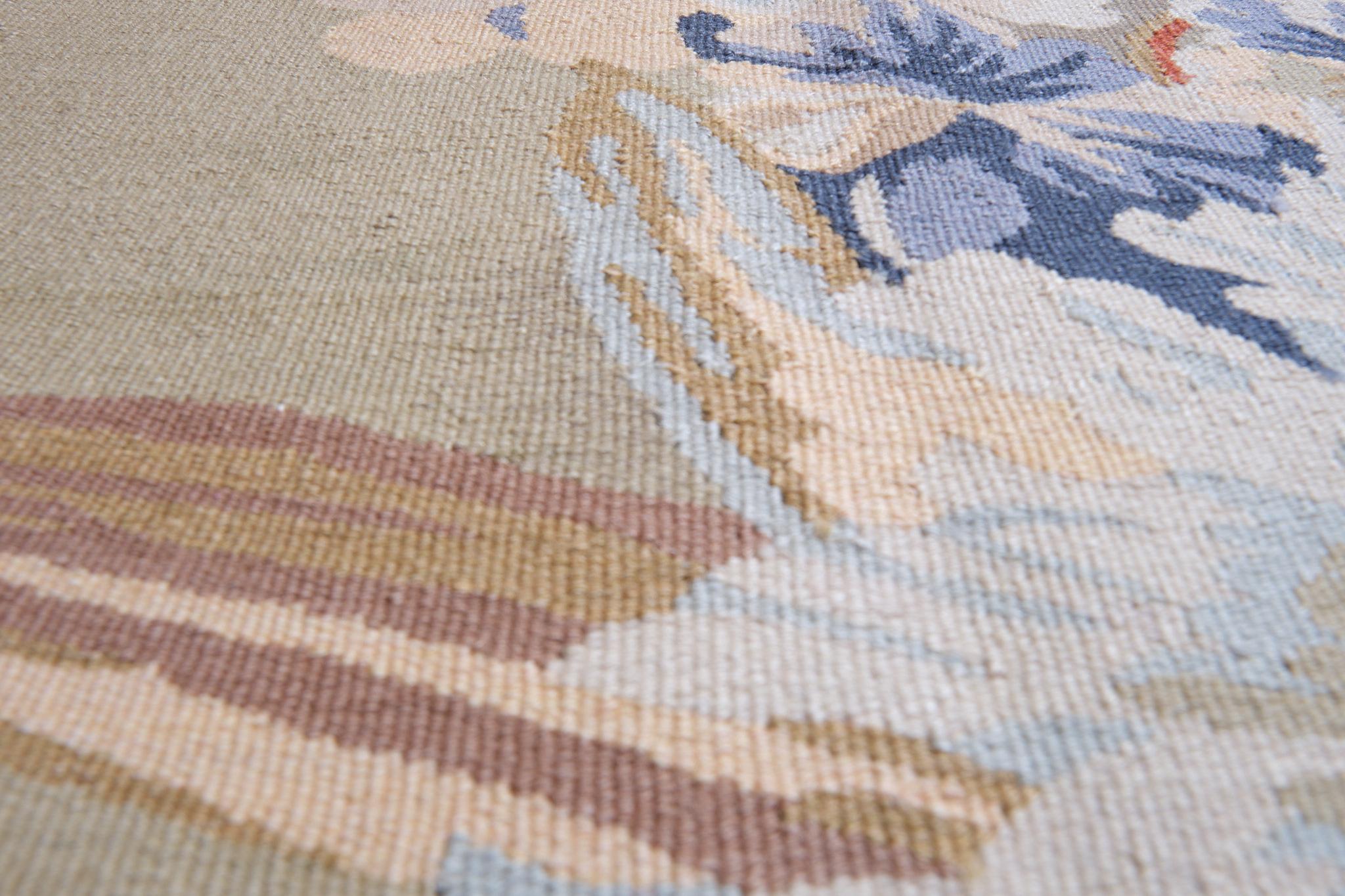 Ararat-Teppiche Kollektion Moderner Flachgewebter Kelim-Teppich mit Blumenmuster Türkischer Teppich im Zustand „Neu“ im Angebot in Tokyo, JP
