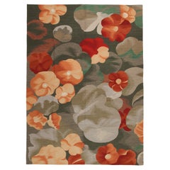Colección Ararat Rugs Alfombra Kilim Moderna Tejida Plana Motivo Floral Alfombra Turca