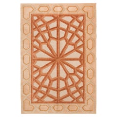 Ararat Teppich Kollektion Moderner Flachgewebter Kelim Teppich mit türkischem geometrischem Motiv