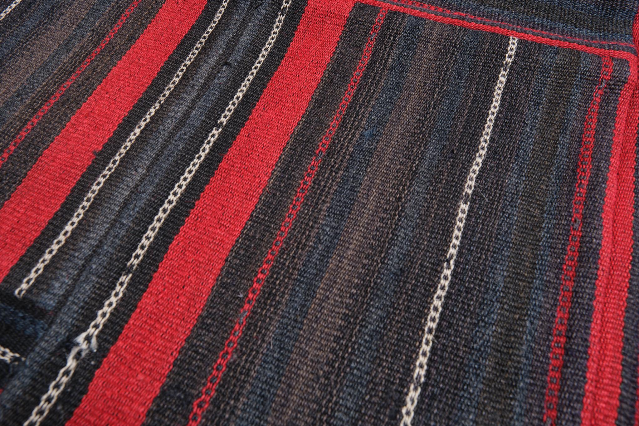 Hand-Woven Ararat Rugs Collection, Modern Vintage Perde Patchwork Kilim Rug, Turkish Carpet For Sale