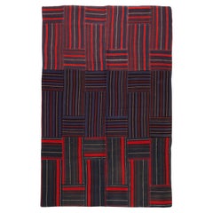 Ararat Rugs Collection, Modern Vintage Perde Patchwork Kilim Rug, Turkish Carpet