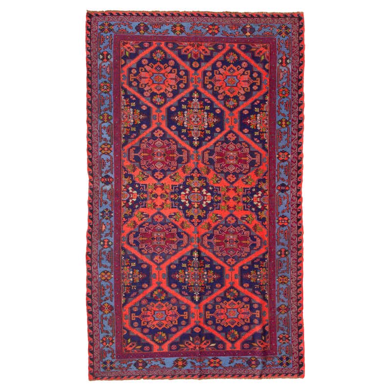 Colorful Old Rug Vintage Shirvan Kilim Rug, Handwoven Caucasian Old Carpet For Sale at ...