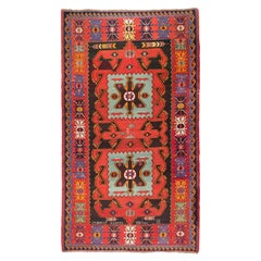 Ararat Rugs Collection Old Kuba Kilim Rug, Caucasian Carpet