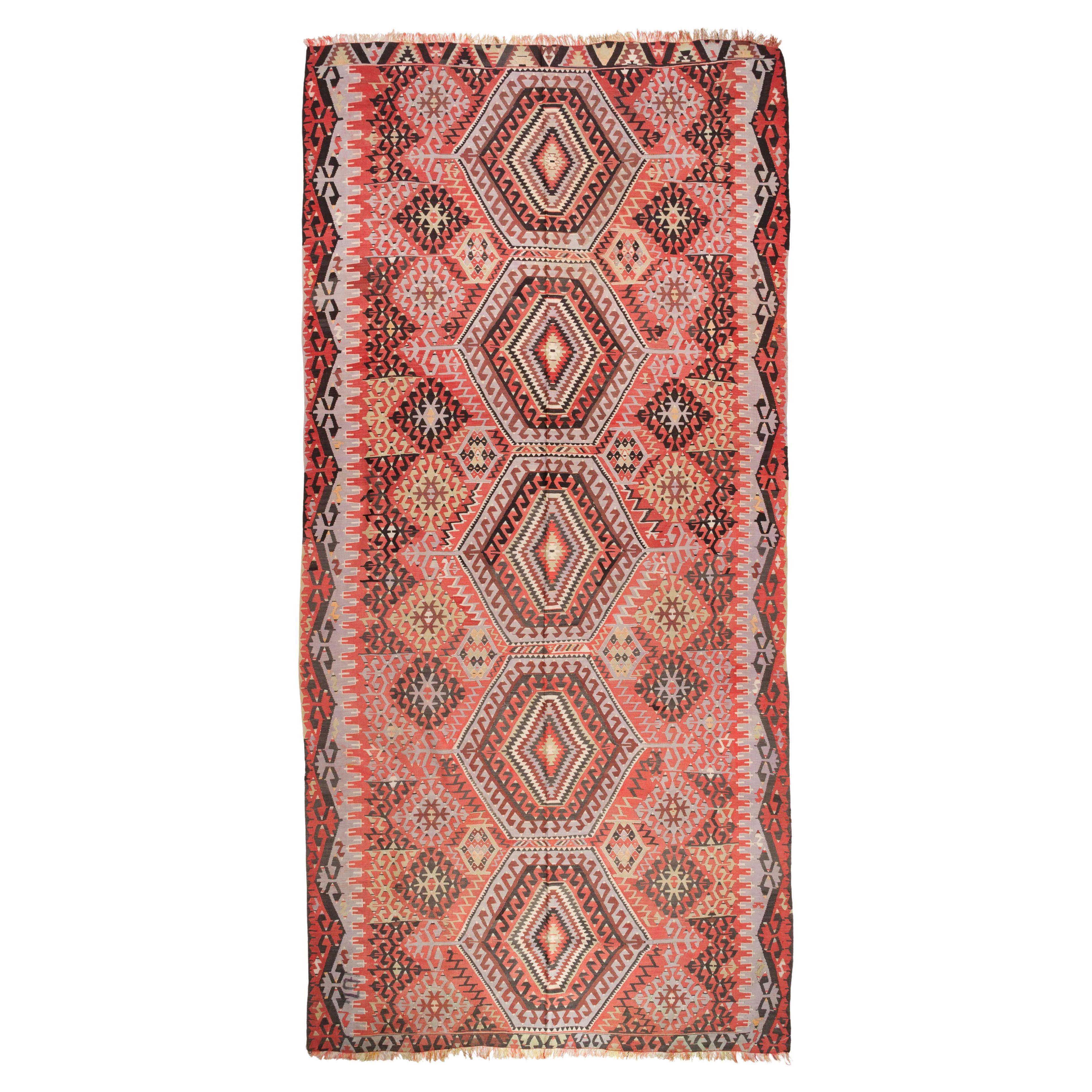 Tapis Kilim d'Anatolie occidentale vintage Esme