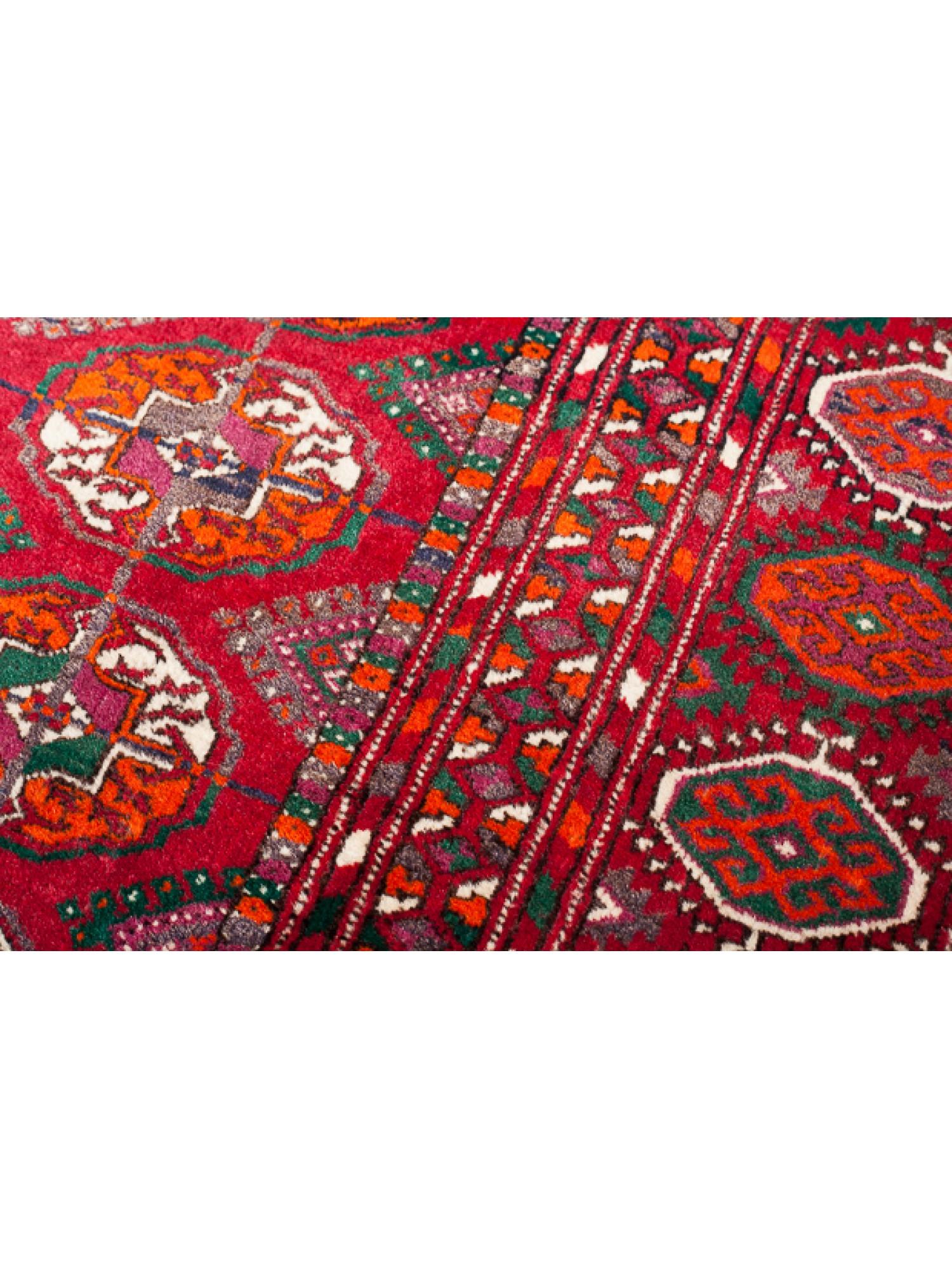Hand-Woven Old Vintage Tekke Bukhara Turkmen Carpet, Turkoman Rug For Sale