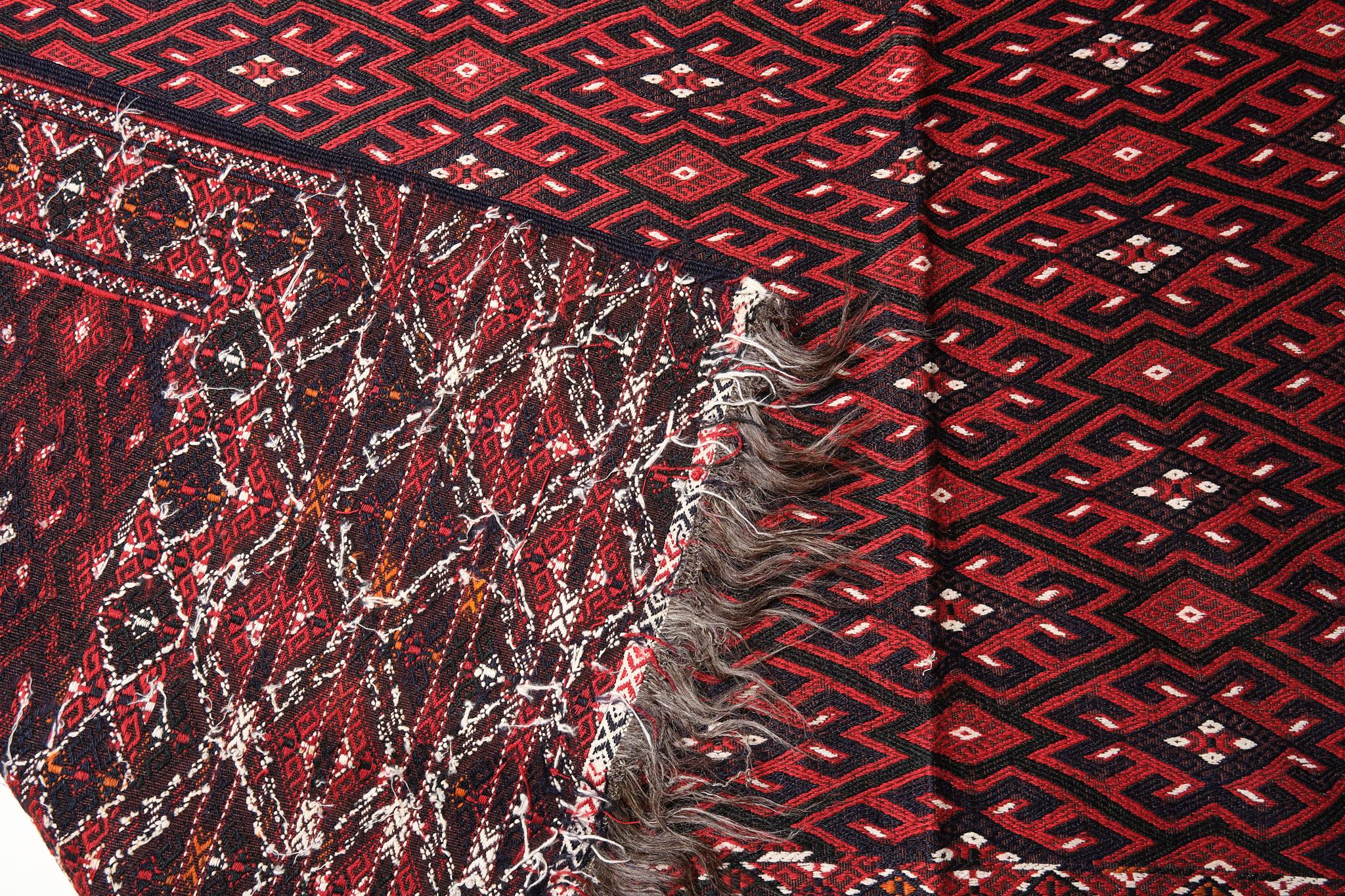 Turkestán Antiguo Yomut Kilim Turkoman Asia Central Yomud Alfombra Turkomen Turkmeno en venta