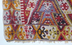 Antique Malatya Kilim Rug Old South Eastern Anatolian Turkish Carpet