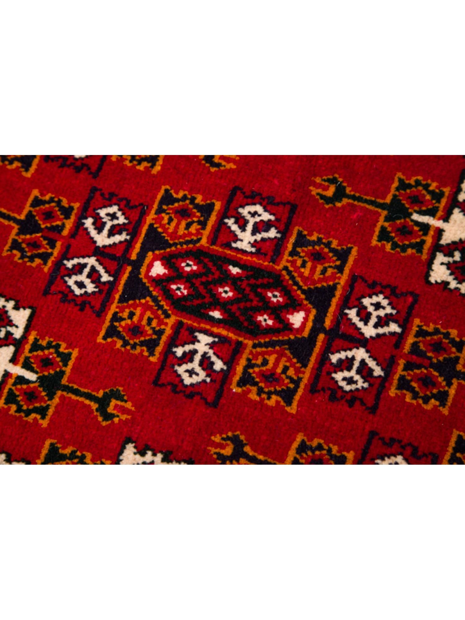 This is a Central Asian Old Tekke Bukhara Turkmen Runner Carpet from Turkmenistan with a rare and beautiful color composition.

Bukhara carpet (Turkmen Rug, Bokhara, Buhara, Bukhara) is the name of a tribal rug woven by the Turkmen people. It came