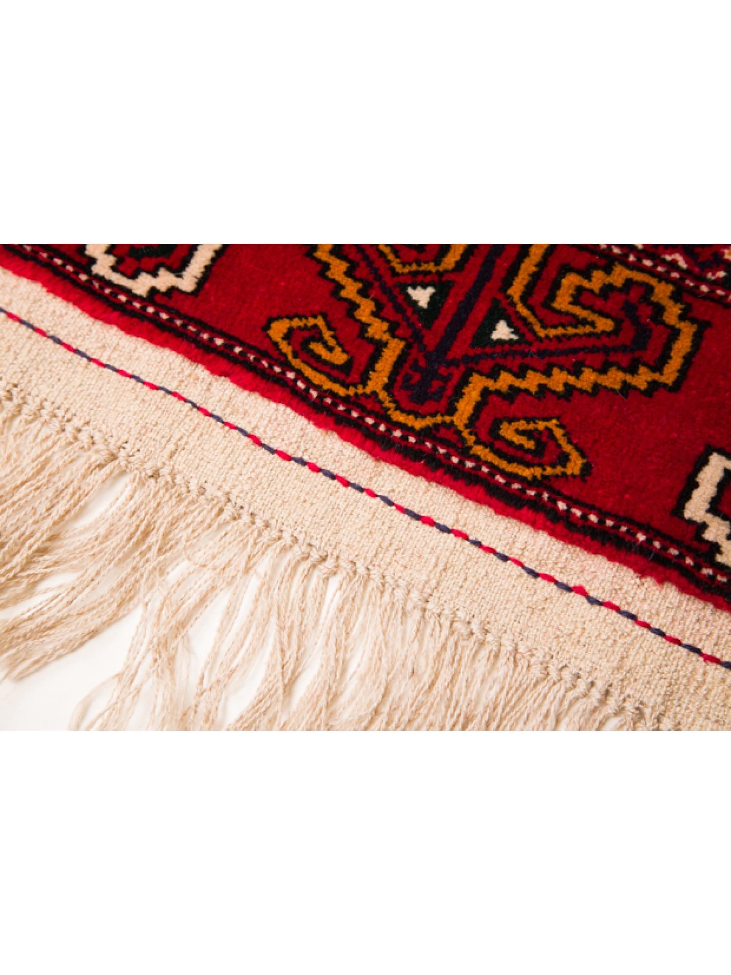 Hand-Woven Vintage Tekke Bukhara Turkmen Carpet Turkoman Runner Rug For Sale