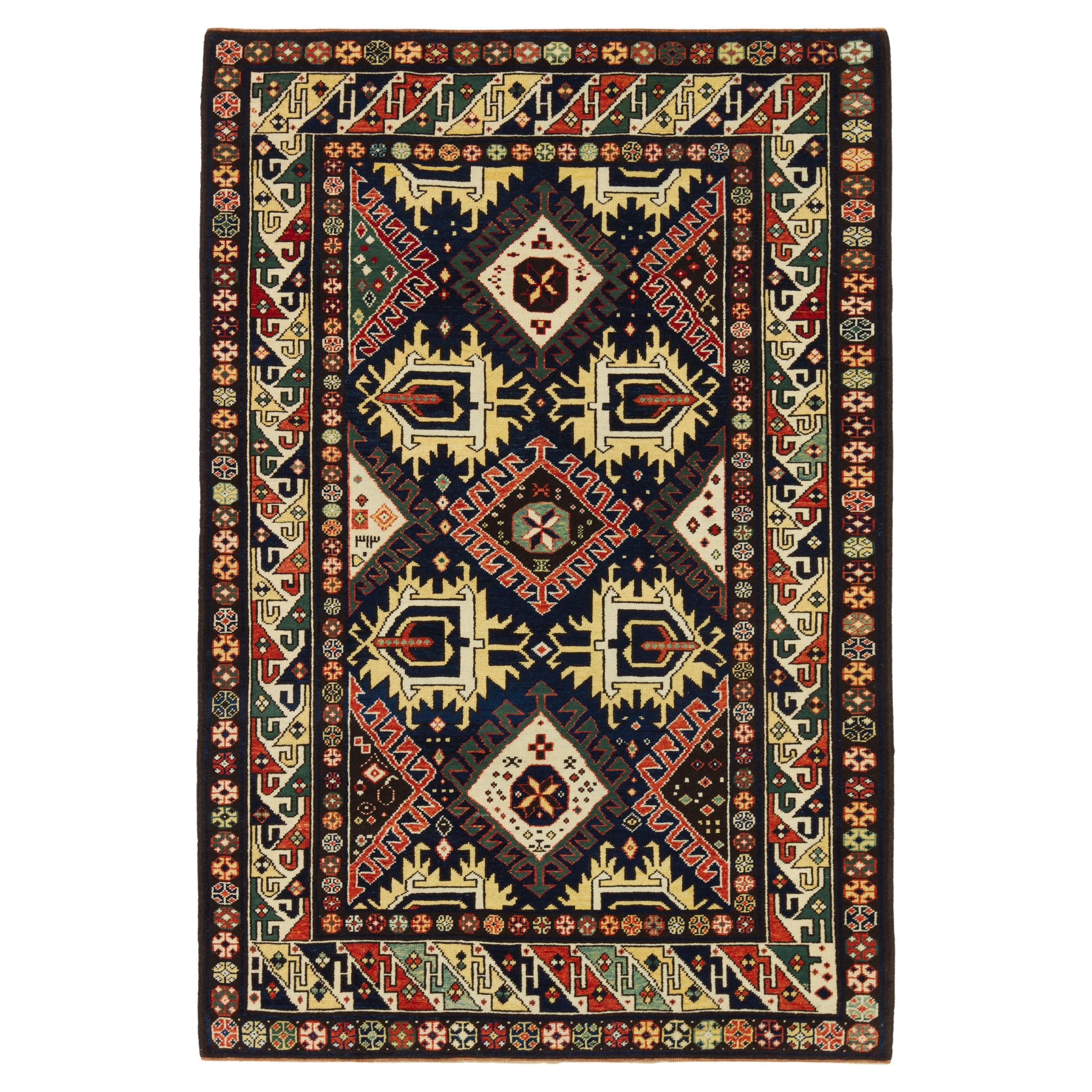 Ararat Rugs Alfombra Derbend Kazak, Alfombra del Renacimiento Caucásico del S. XIX Teñida al Natural