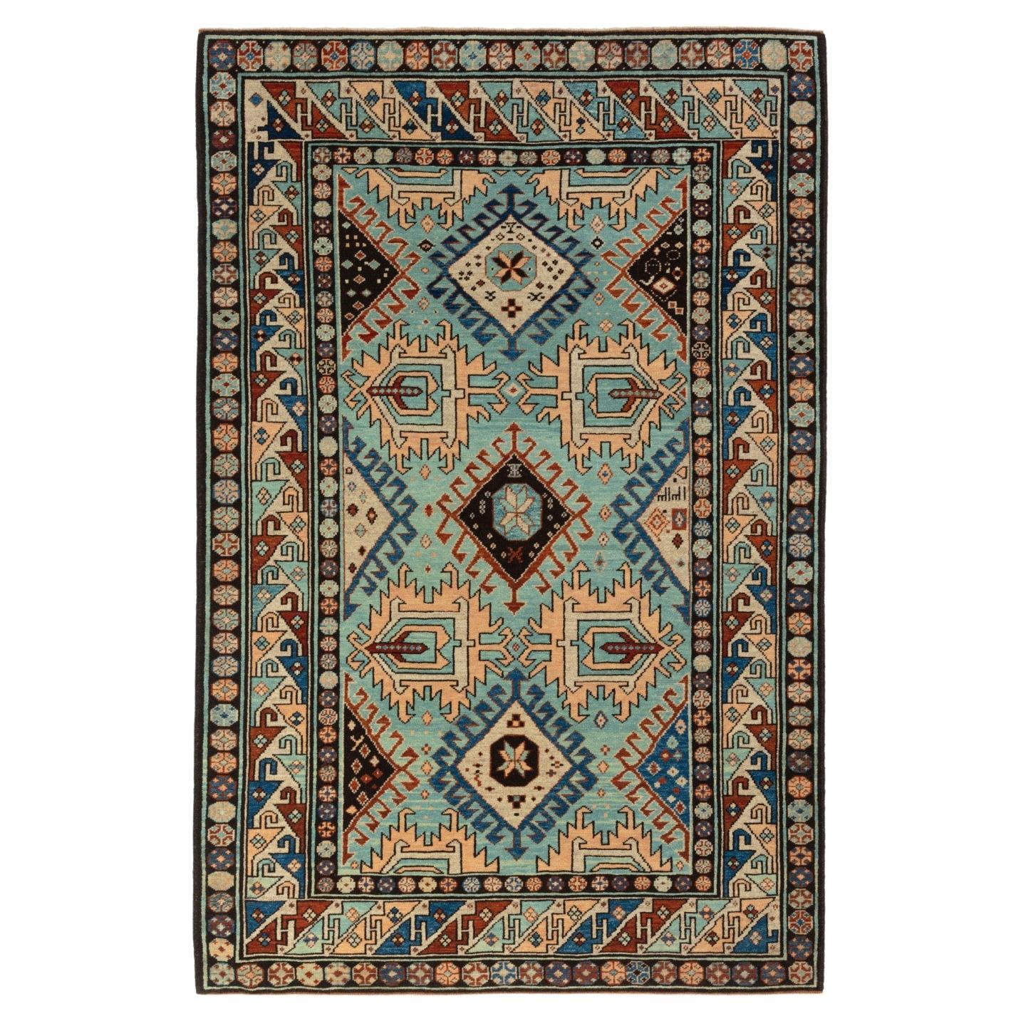 Tappeto Ararat Rugs Derbend Kazak, XIX sec. Tappeto revival caucasico tinto naturale