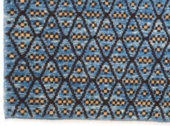 Ararat Rugs Diamond and Flowers Lattice Wagireh Rug Modern Turkish Carpet