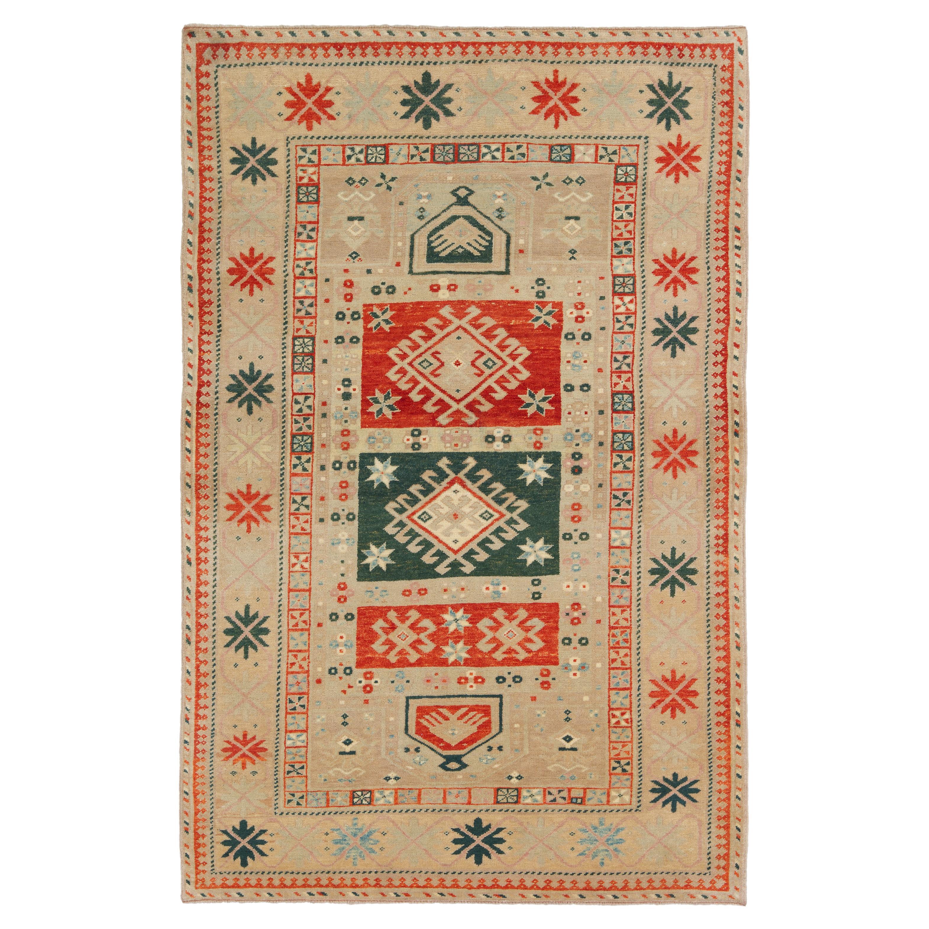 Ararat Rugs Double Migrab Genje Saliani Prayer Rug Caucasian Carpet Natural Dyed