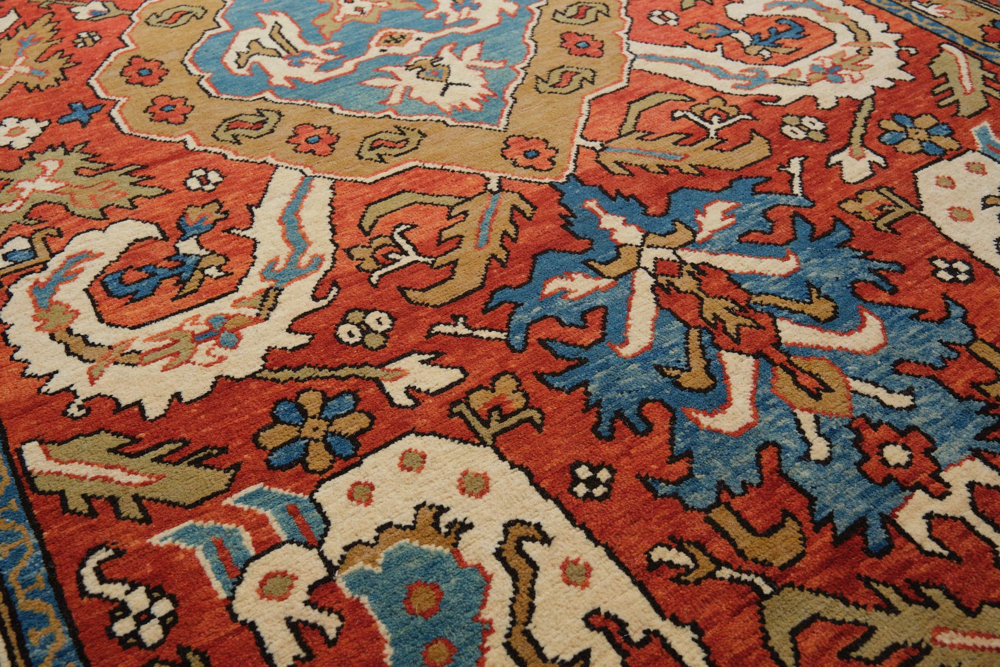 Ararat-Teppich, Drachenteppich, antiker kaukasischer Revival-Teppich, natürlich gefärbt im Zustand „Neu“ im Angebot in Tokyo, JP