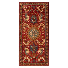 Ararat-Teppich, Drachenteppich, antiker kaukasischer Revival-Teppich, natürlich gefärbt