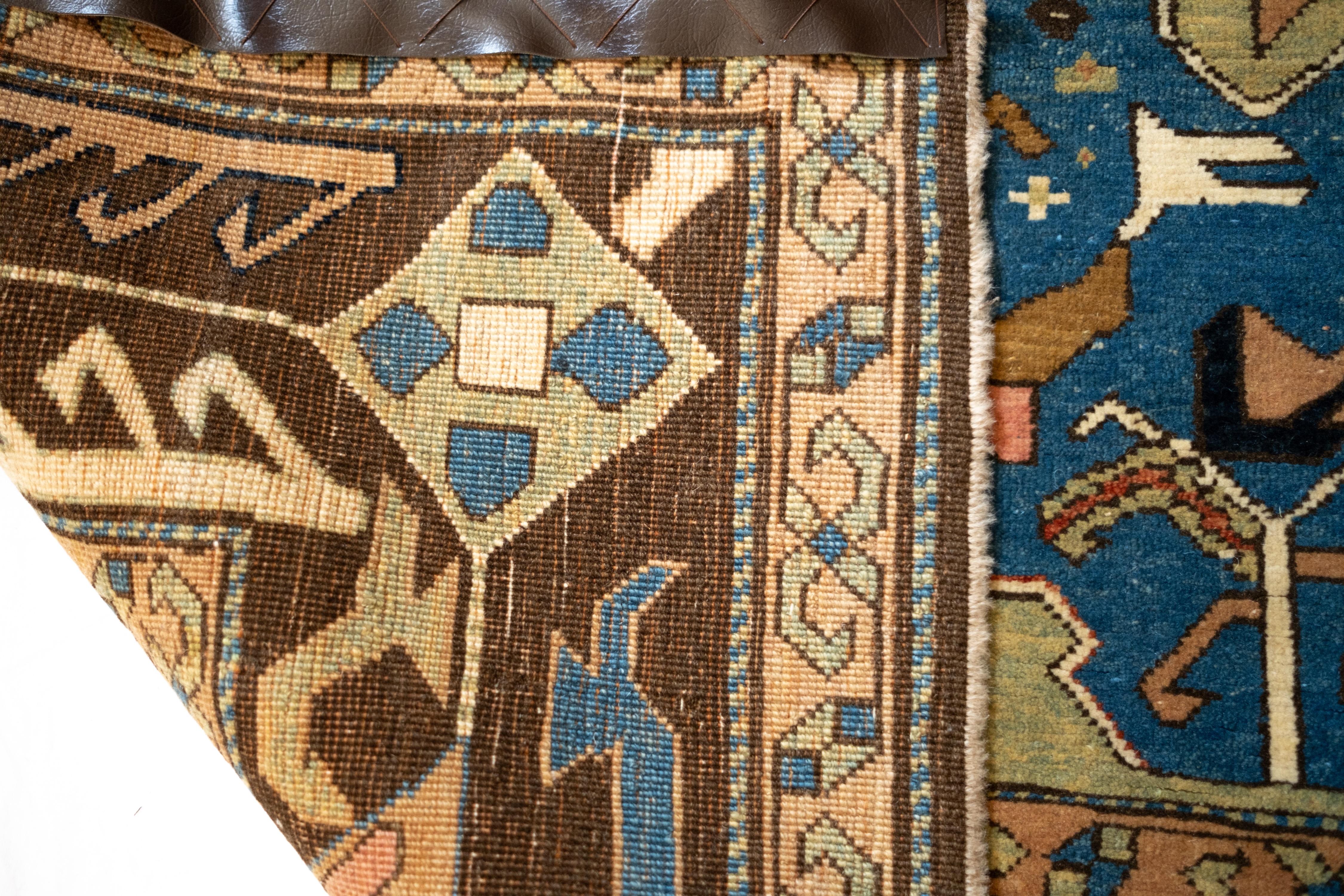 Ararat Rugs Alfombra Dragón, alfombra antigua de museo del Cáucaso, teñida al natural en venta 4