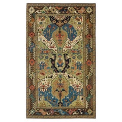 Ararat Rugs Dragon Rug, Antique Caucasus Museum Revival Carpet, Natural Dyed