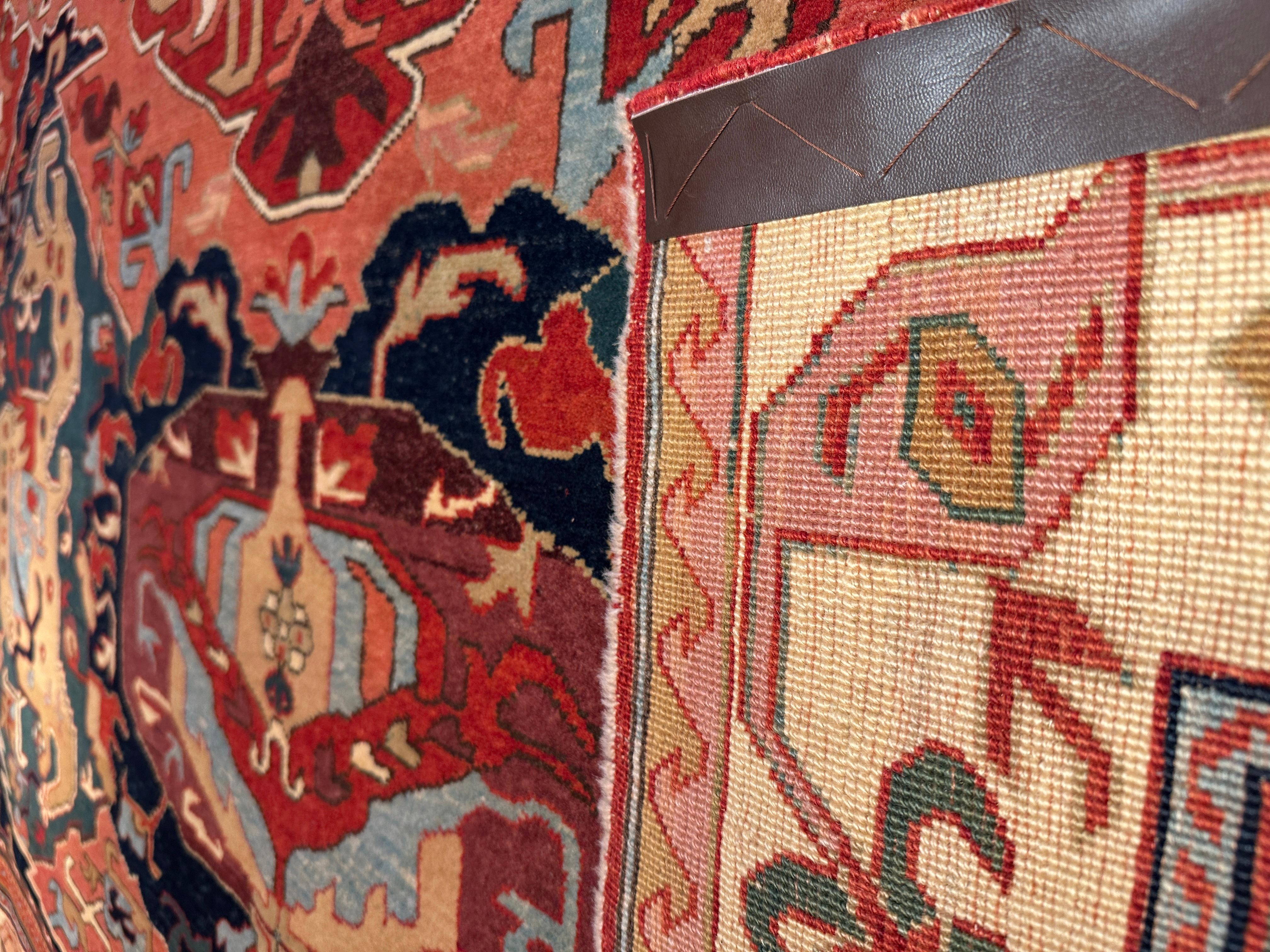 Ararat-Teppich Drachenteppich - Antiker Kaukasus-Revival-Teppich - Naturfarben  (Pflanzlich gefärbt) im Angebot