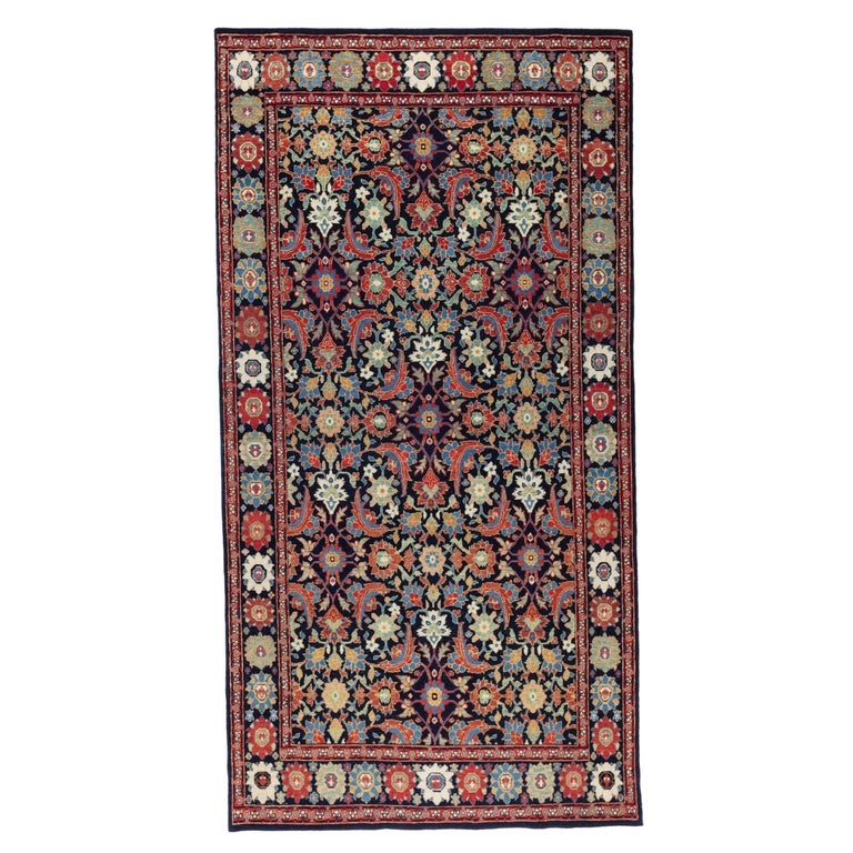 Ararat Rugs Fish Surrounding Lotuses Rug Masi Awita Revival Carpet, Natural Dyed For Sale at 1stDibs