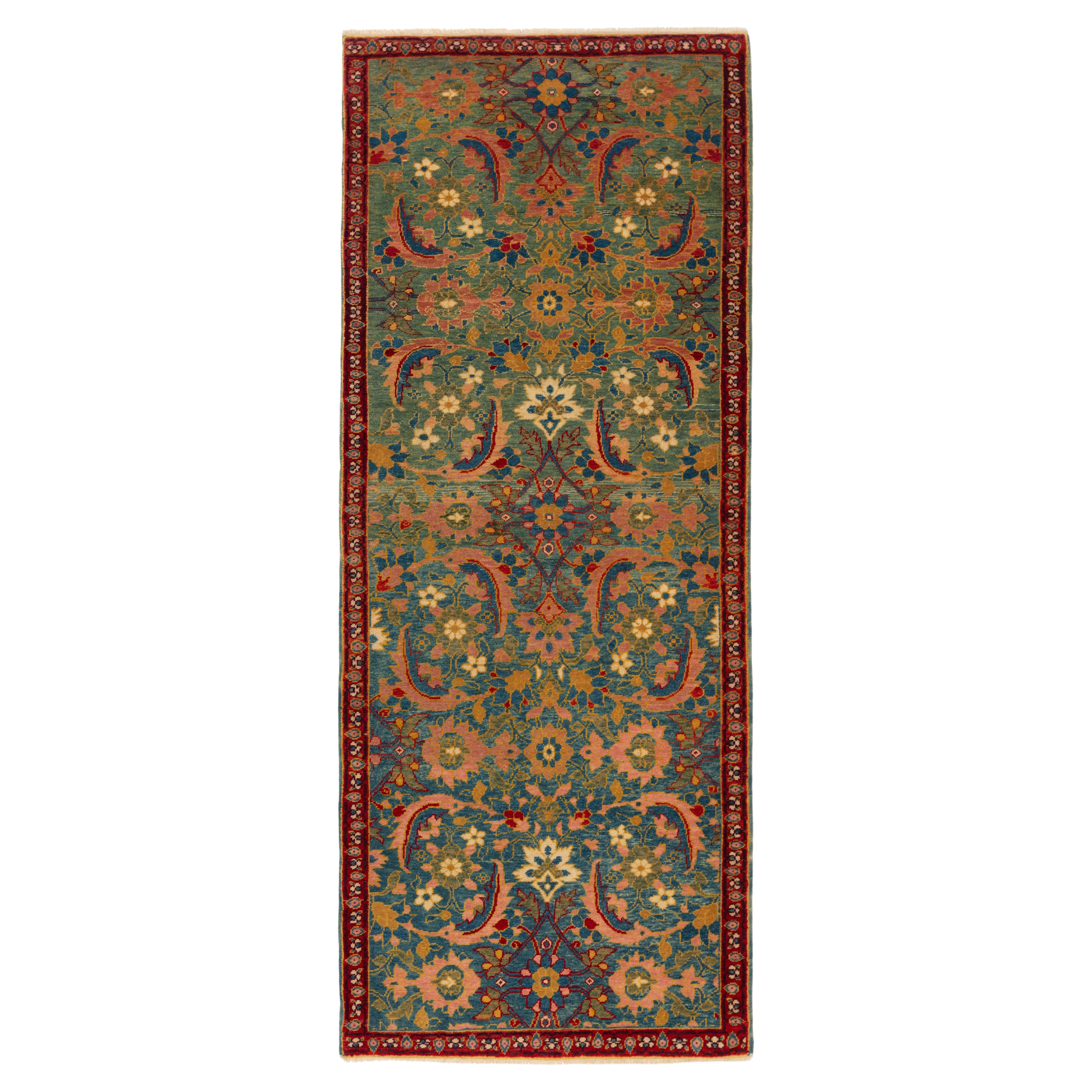 Ararat Teppich Lotus-Teppich mit Fischumrandung Masi Awita Revival Teppich natürlich gefärbt