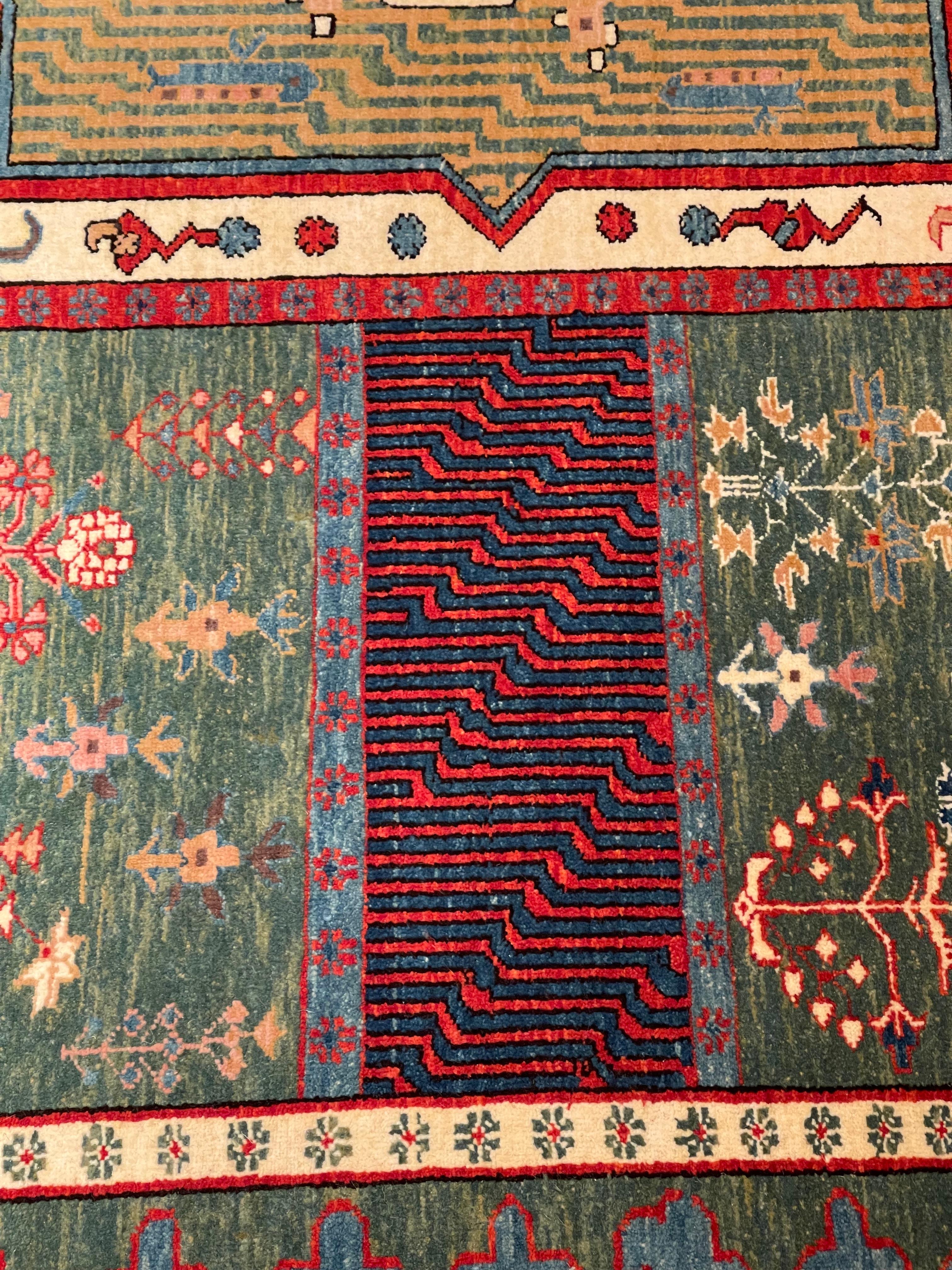 Ararat-Teppich Gartenteppich - Teppich im persischen Stil des 18. Jahrhunderts - Naturfarben  (Türkisch) im Angebot