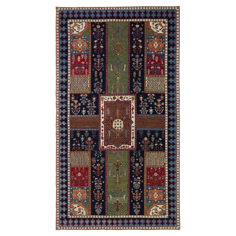 Ararat Rugs Garden Rug, 18th Century Persian Revival Carpet, Natural