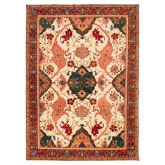 Ararat Rugs Garrus Bidjar Medallion Carpet 19th Century Revive Rug Natural Dyed