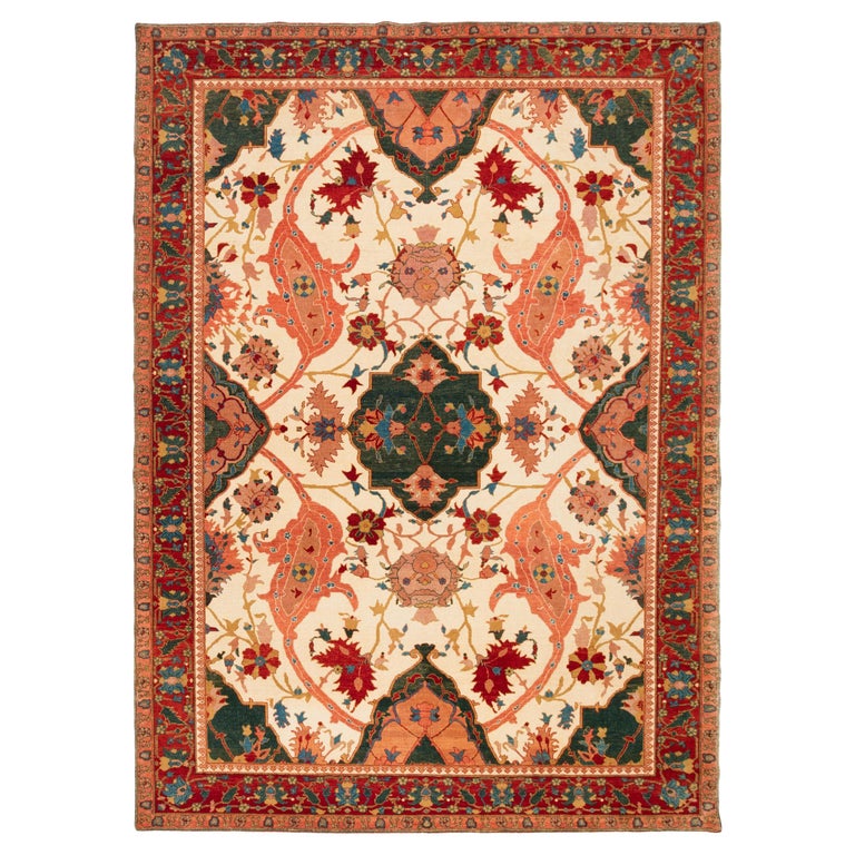 Ararat Rugs Garrus Bidjar Medallion Carpet 19th Century Revival Rug