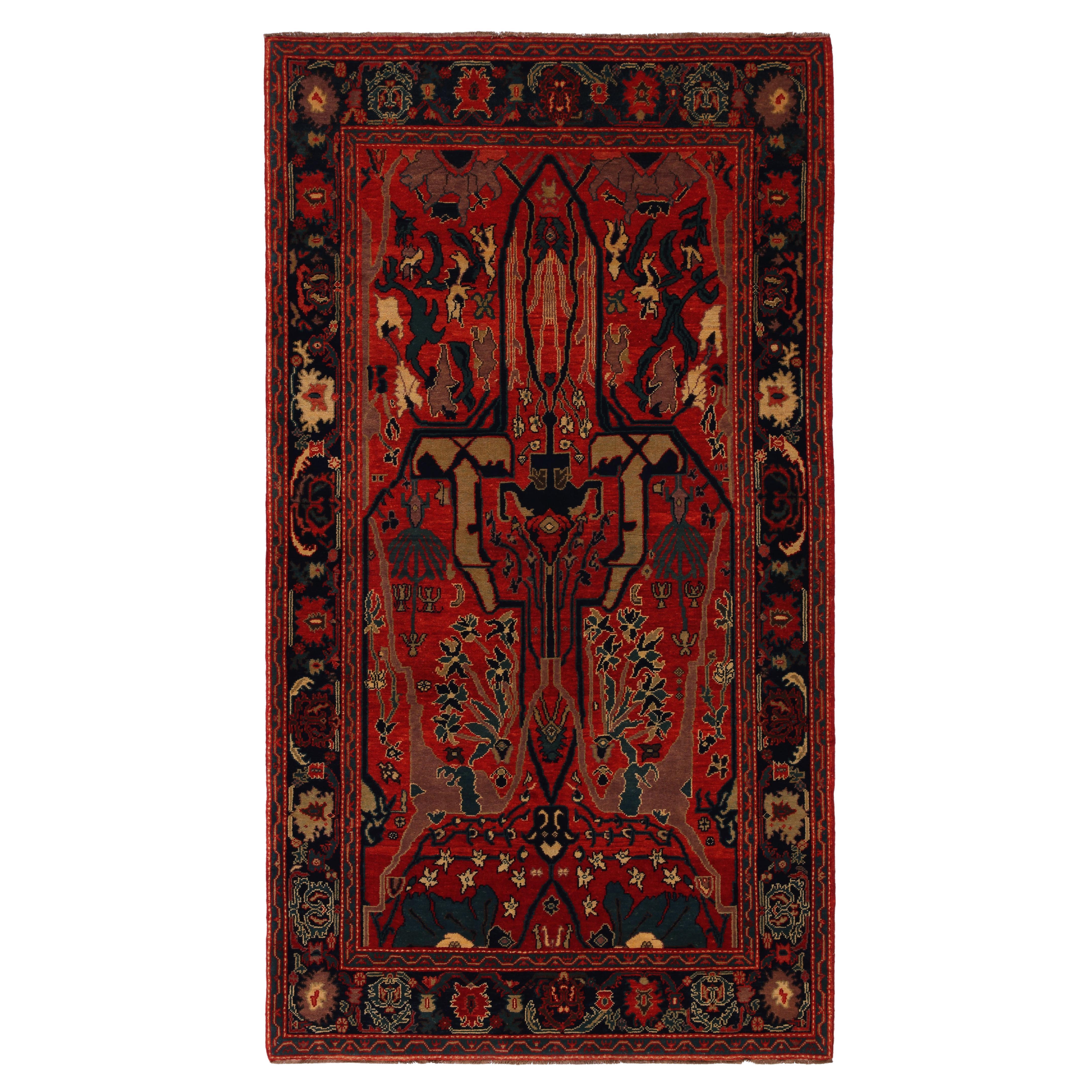 Ararat Teppich Gerous Arabesque Teppich, 19. Jahrhundert Persisches Revival Teppich, natürlich gefärbt