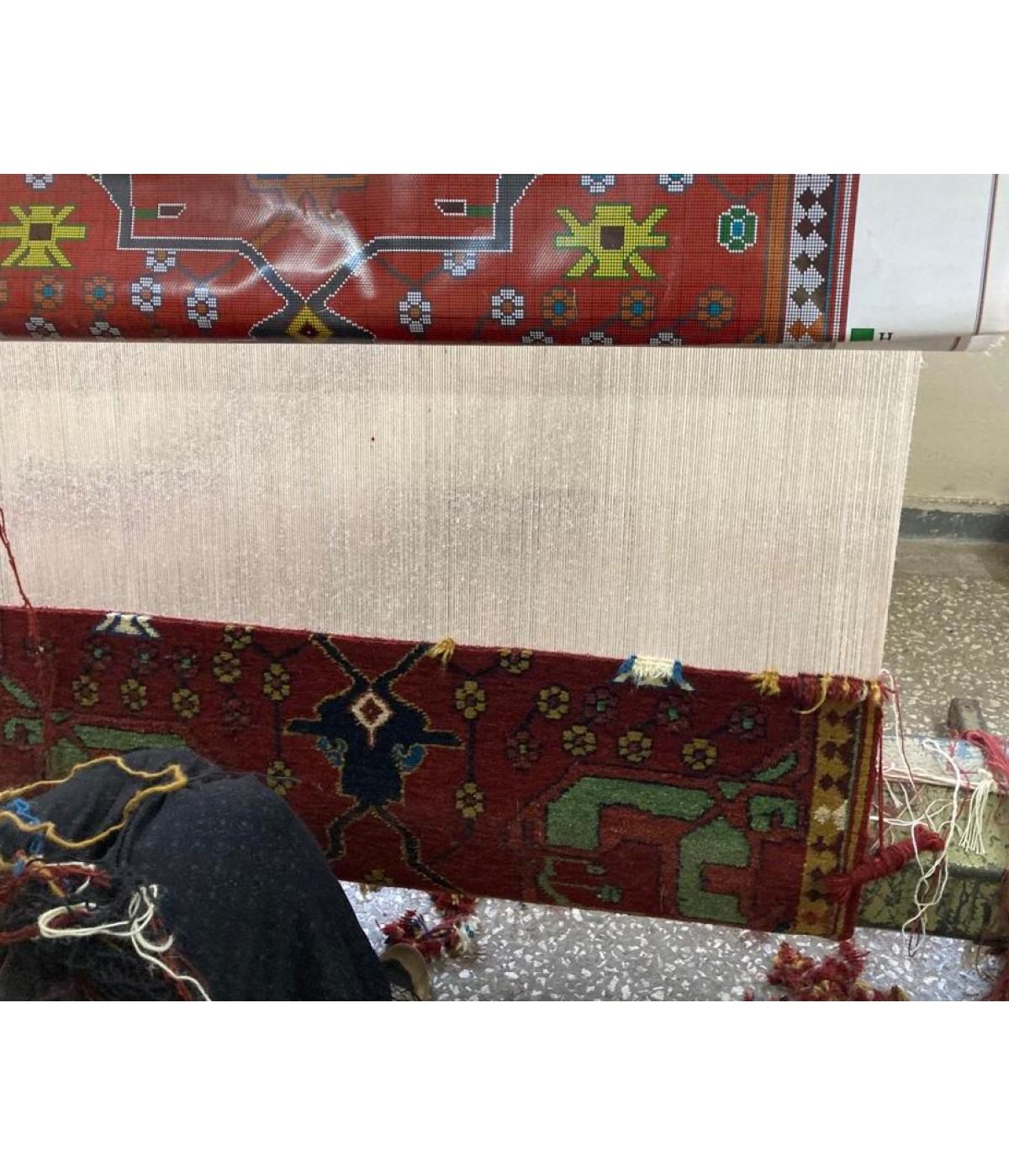 Contemporary Ararat Rugs Gerous Arabesque Rug, Antique Persian Revival Carpet, Natural Dyed For Sale