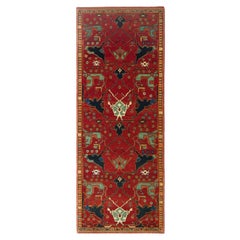 Ararat Rugs Gerous Arabesque Rug, Antique Persian Revival Carpet, Natural Dyed