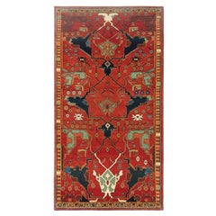Ararat Rugs Gerous Arabesque Rug, Antique Persian Revival Carpet, Natural Dyed