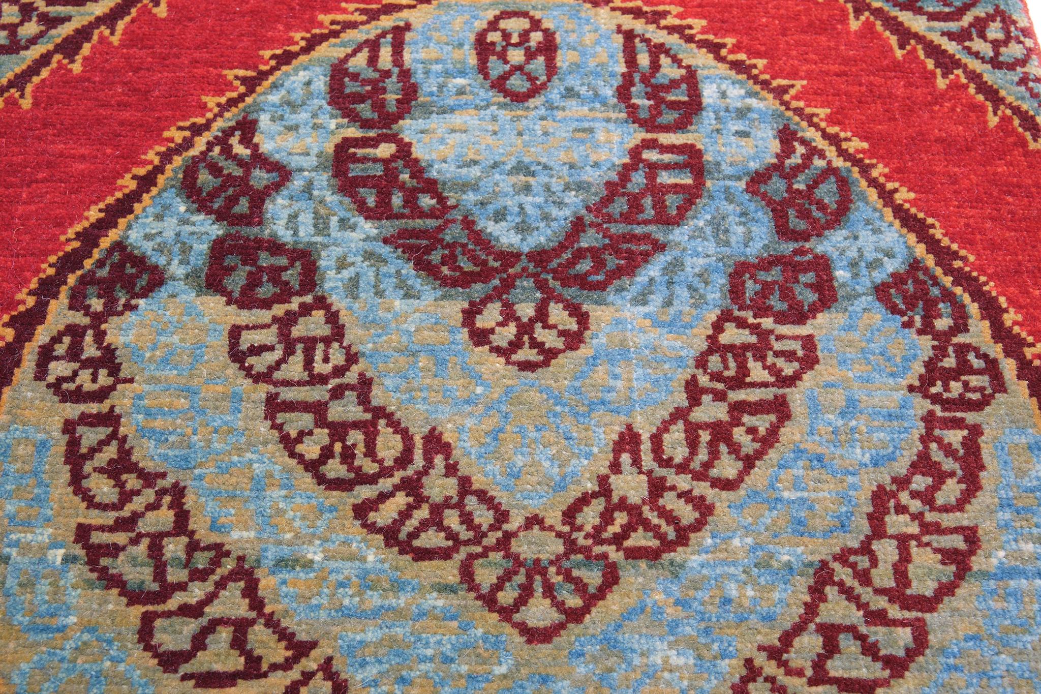 Turkish Ararat Rugs Gerous Bidjar Wagireh Pendant Rug Revival Carpet Natural Dyed For Sale