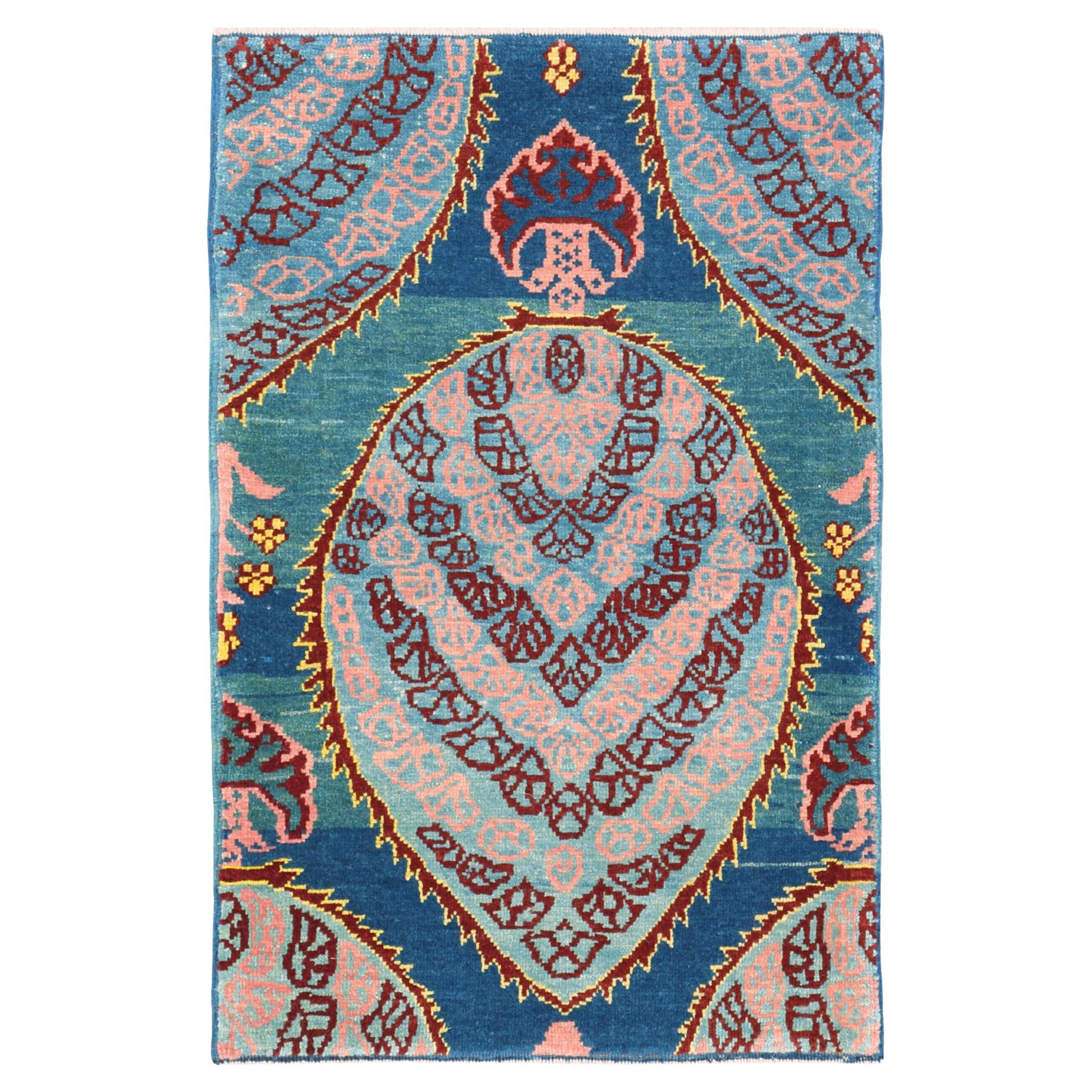 Ararat Rugs Gerous Bidjar Wagireh Pendant Rug Revival Carpet Natural Dyed For Sale