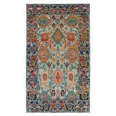 Ararat Rugs Gerous Bidjar Wagireh Rug Antique Persian Design Carpet Natural Dyed