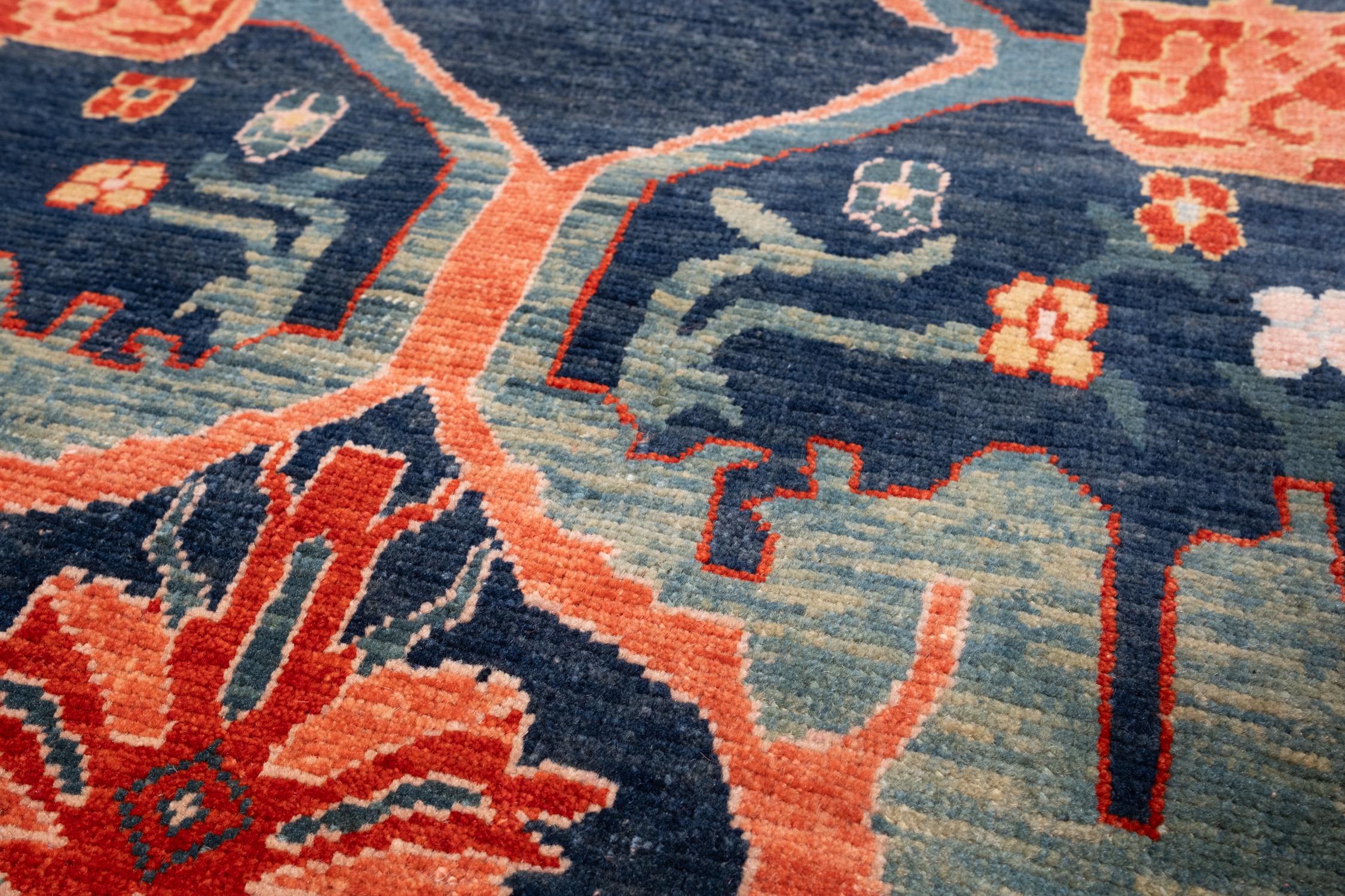 Ararat Rugs Alfombra Gerous Bidjar Wagireh Alfombra Revival Teñida Natural Tamaño Yastik Renacimiento en venta