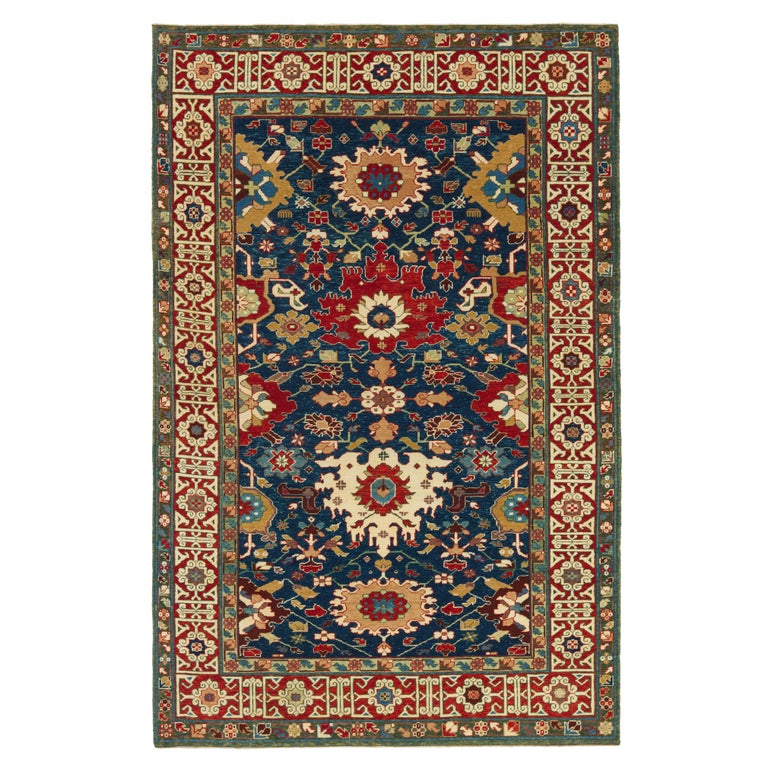 Ararat Rugs Harshang Design with Kufic Border Rug Revival Carpet