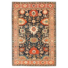 Ararat Rugs Harshang Design with Kufic Border Rug Revival Carpet, Natural Dyed
