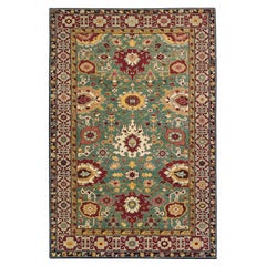 Ararat Rugs Tapis Revival au design Harshang et à la bordure coufique, teinture naturelle