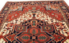 Ararat Rugs Tappeto a medaglione Heriz Tappeto persiano revival del XIX secolo tinto di Nature