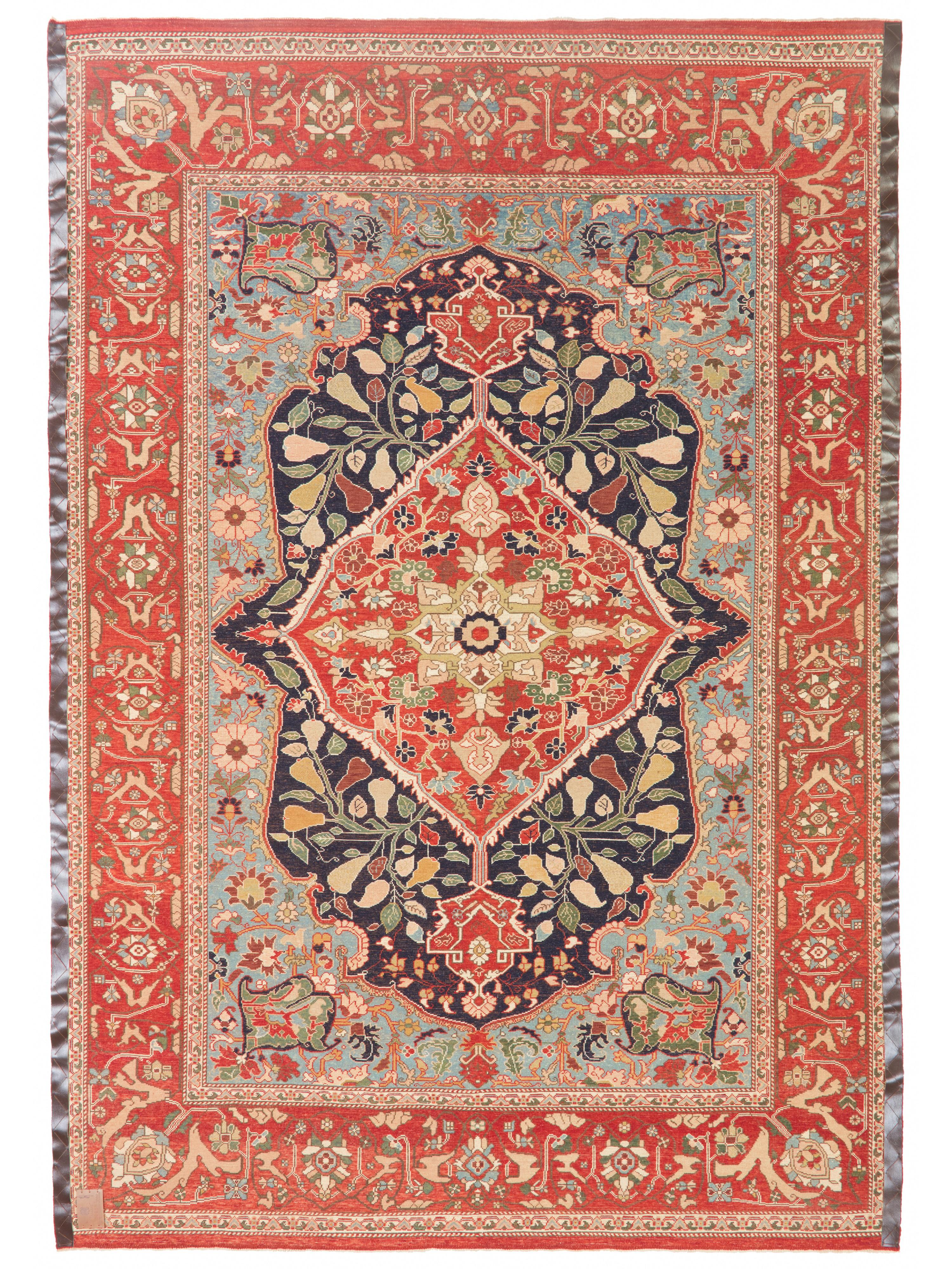 Ararat Rugs Heriz Medaillon Teppich mit Birne Design Revival Teppich natürlich gefärbt im Angebot 2