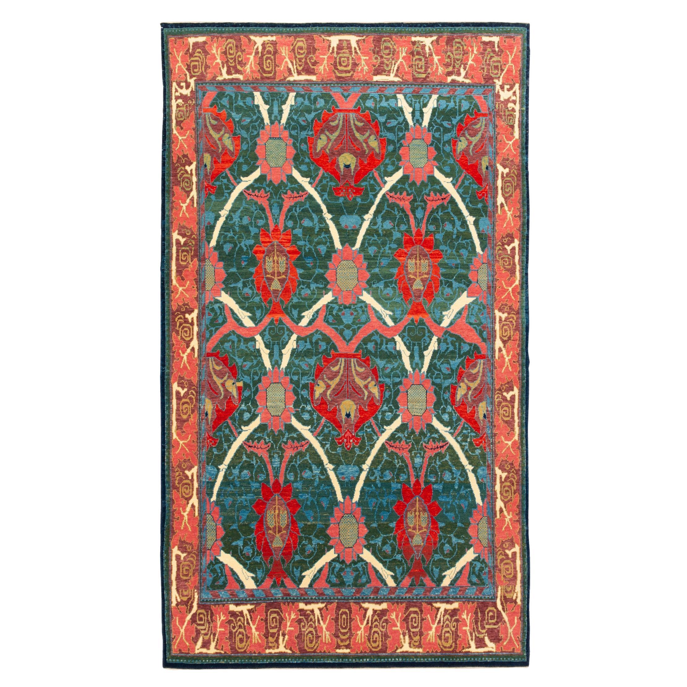 Ararat Rugs Holland Park William Morris Carpet, Arts and Crafts, Natural Dyed For Sale
