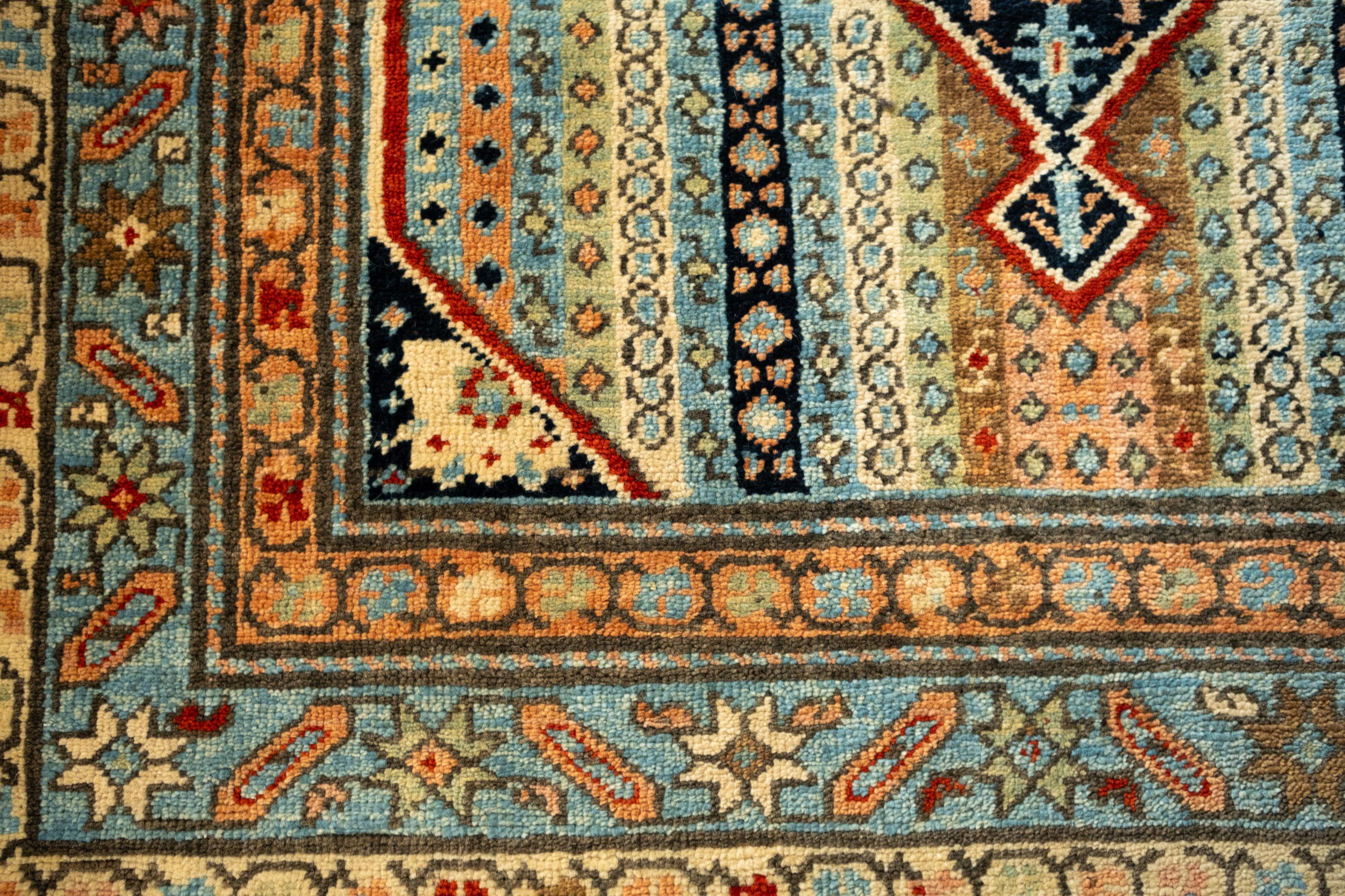 Ararat Rugs Tapis Karabagh à rayures verticales - Revive Carpet Natural Dye Neuf - En vente à Tokyo, JP