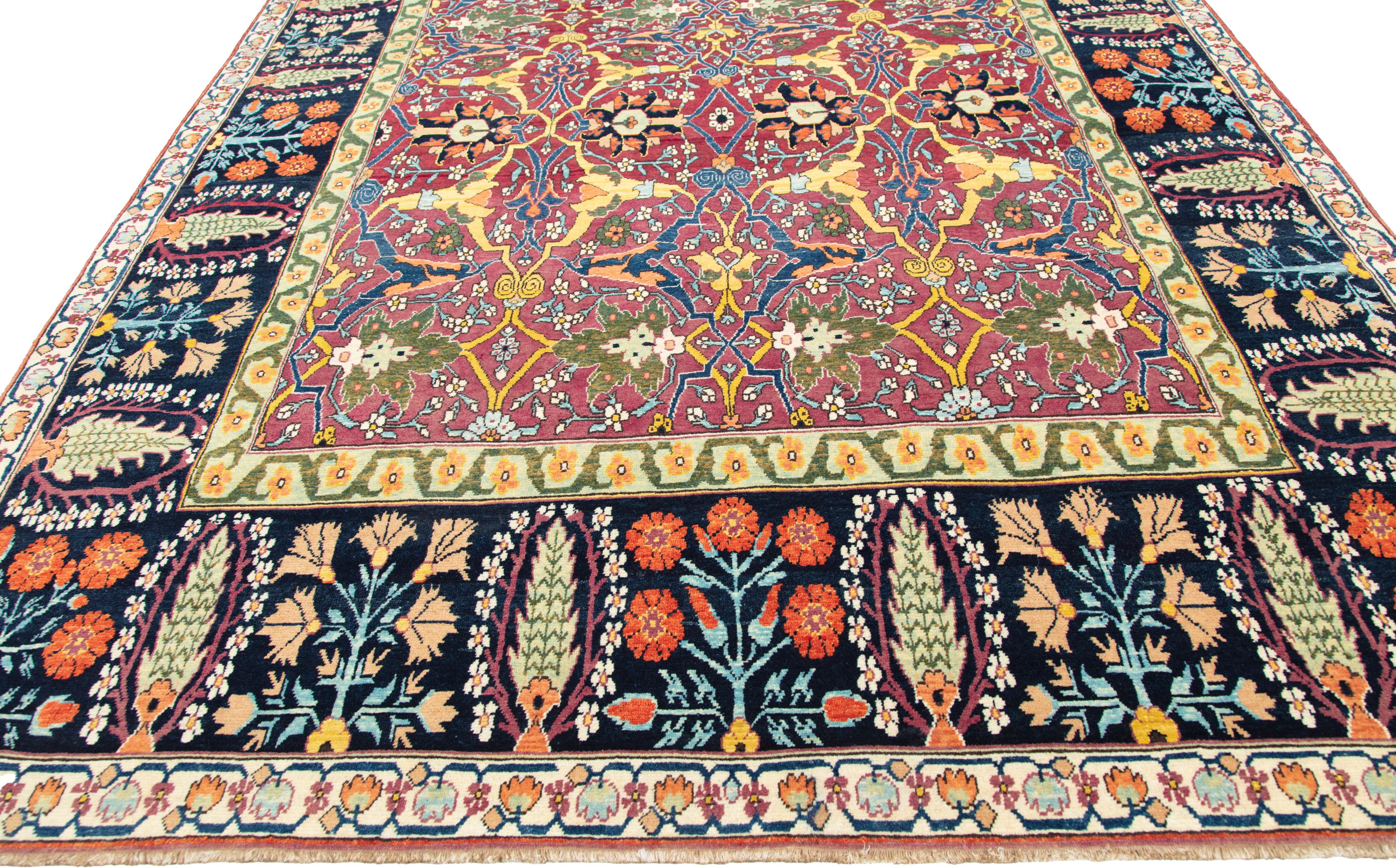 Ararat Rugs Alfombra Kerman - Alfombra Estilo Gerous Bidjar Renacimiento Persa Teñida Natural en Nuevo estado para la venta en Tokyo, JP